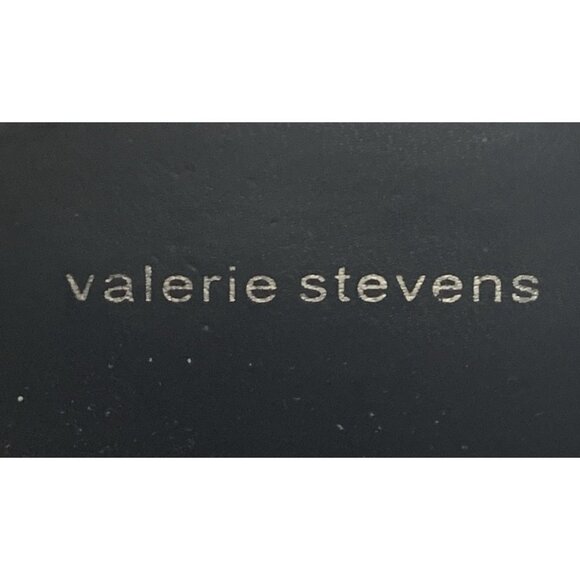 Valerie Stevens Womens All Leather Brown Knee High Boots 8N Zipper Almond Toe - Picture 10 of 10